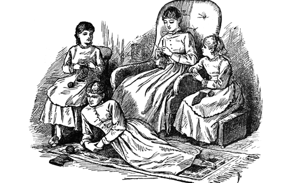 Little women coloring book