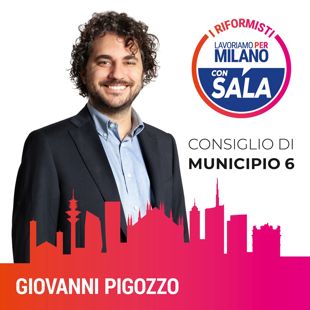 GIOVANNI PIGOZZO - 
Candidatura al Consiglio Municipio 6 (Milano 2021)