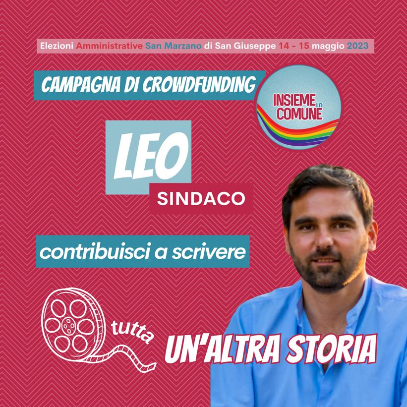 Raccolta fondi per la campagna elettorale del candidato sindaco Francesco Leo nella lista “Insieme in Comune”