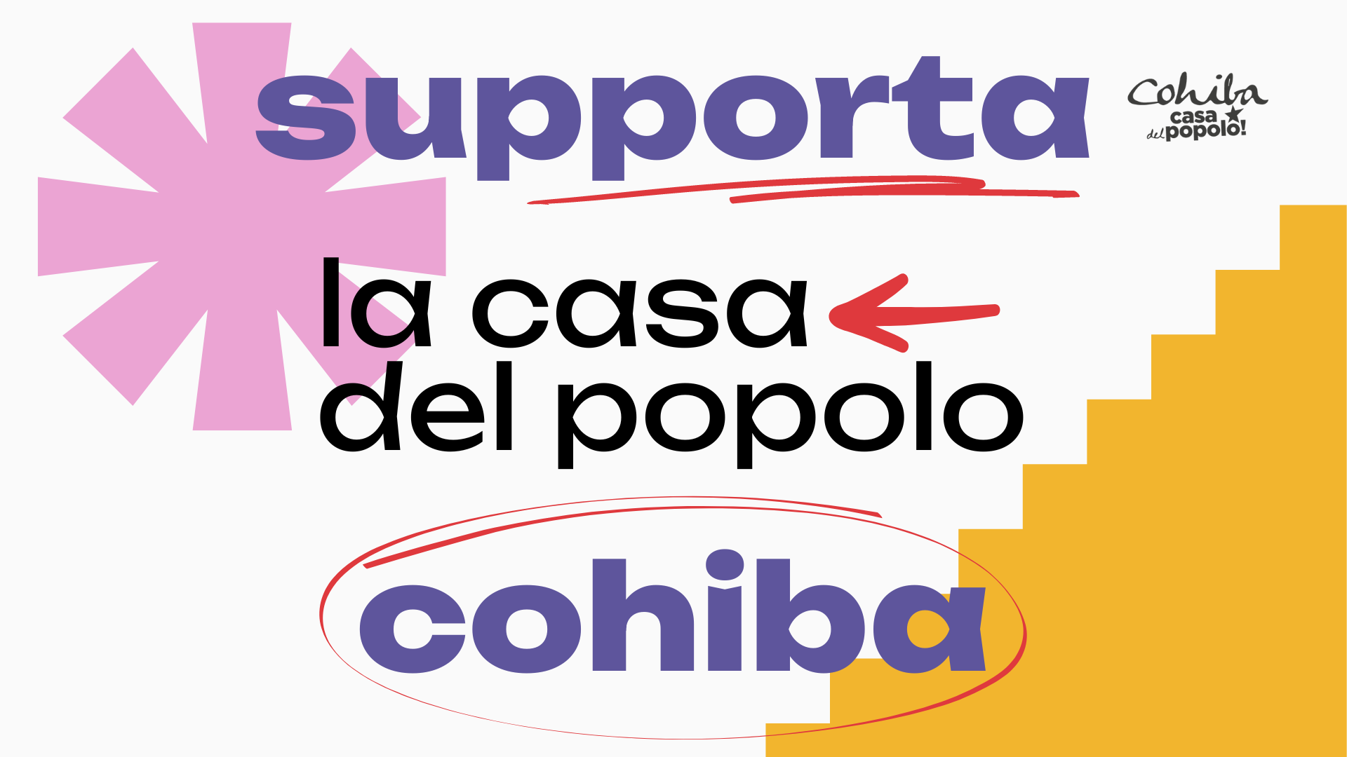 Supporta la Casa del Popolo Cohiba - RACCOLTA FONDI