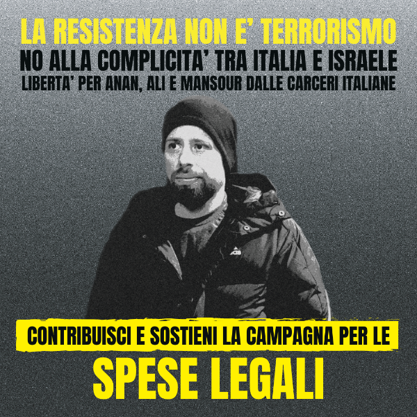 Spese legali dei prigionieri palestinesi in Italia