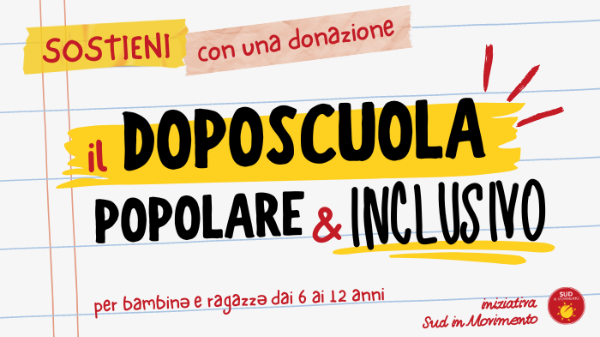 🚌 Sostieni il Doposcuola Popolare e Inclusivo